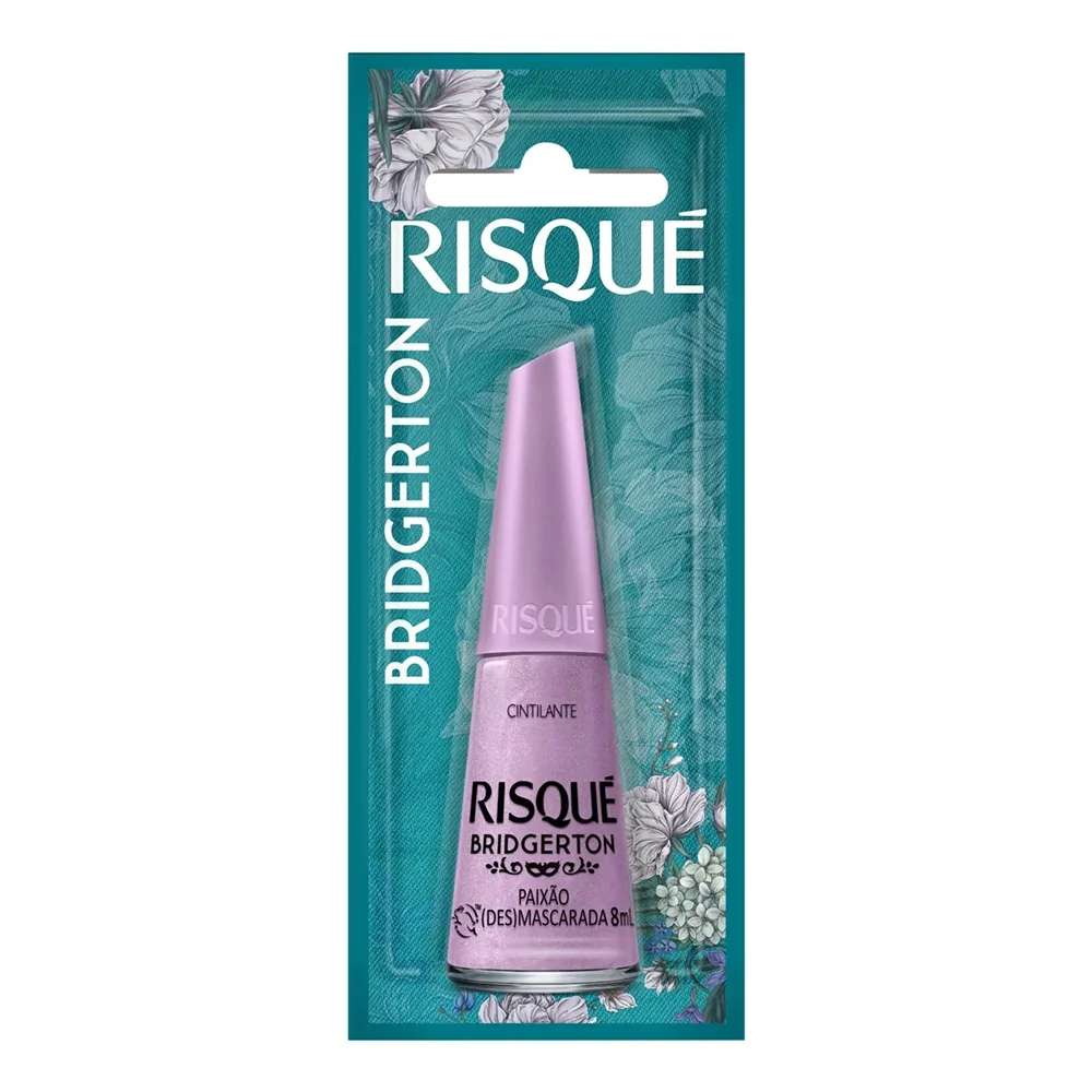 ESMALTE RISQUE BRIDGERTON PAIXAO (DES)MASCARADA COM BLISTER DISPLAY 6U