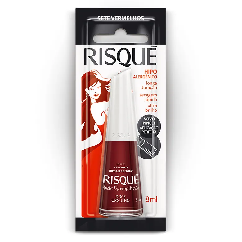 ESMALTE RISQUE DOCE ORGULHO COM BLISTER DISPLAY 6U