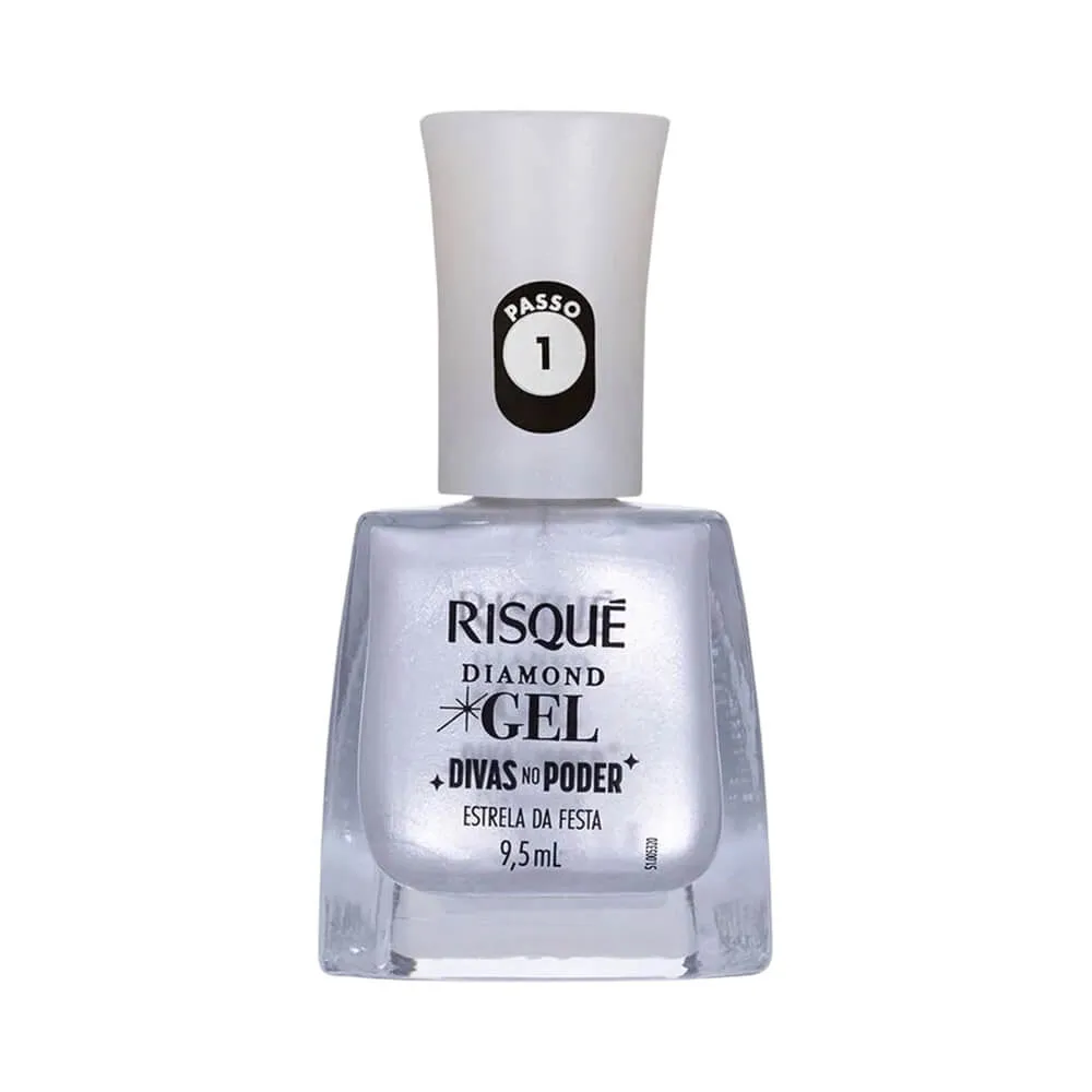 ESMALTE RISQUE DIAMOND GEL ESTRELA DA FESTA SEM BLISTER DISPLAY 6U