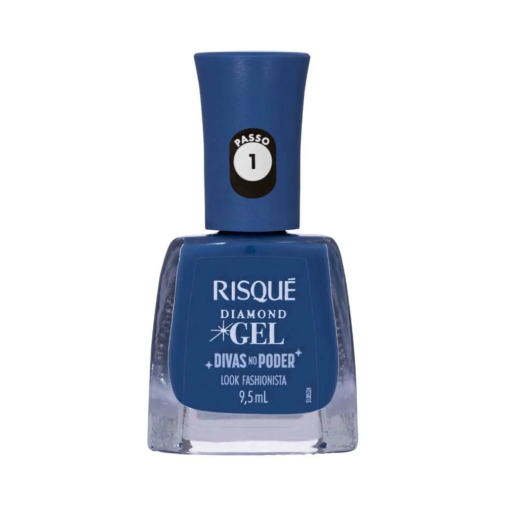 ESMALTE RISQUE DIAMOND GEL LOOK FASHIONISTA SEM BLISTER DISPLAY 6U
