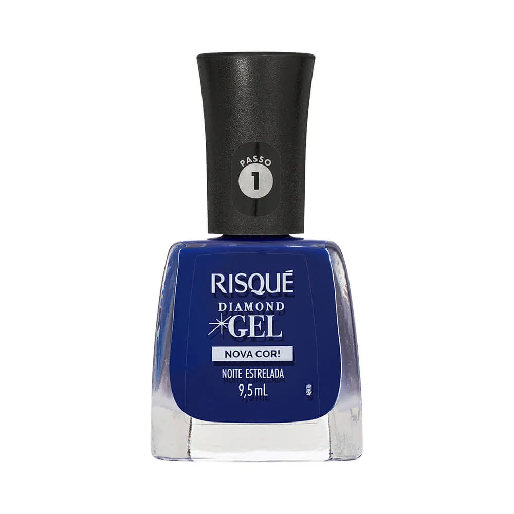 ESMALTE RISQUE DIAMOND GEL NOITE ESTRELADA SEM BLISTER DISPLAY 6U