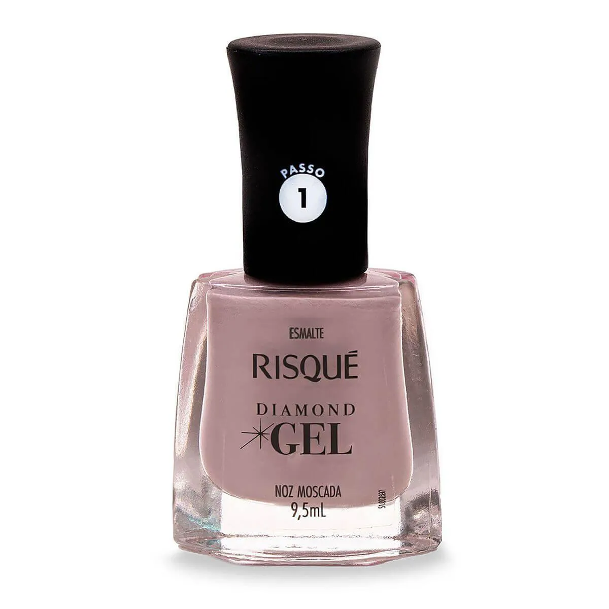 ESMALTE RISQUE DIAMOND GEL NOZ MOSCADA SEM BLISTER DISPLAY 6U