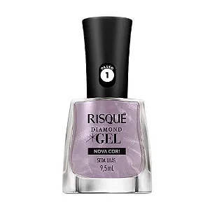 ESMALTE RISQUE DIAMOND GEL SEDA LILAS SEM BLISTER DISPLAY 6U