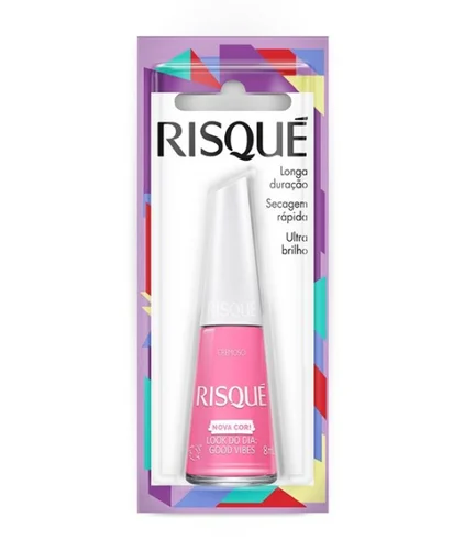 ESMALTE RISQUE LOOK DO DIA GOOD VIBES COM BLISTER DISPLAY 6U