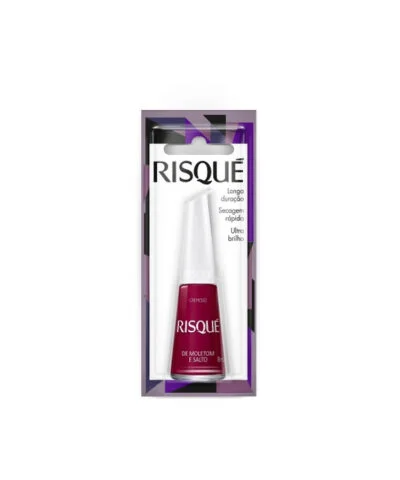 ESMALTE RISQUE DE MOLETOM E SALTO COM BLISTER DISPLAY 6U