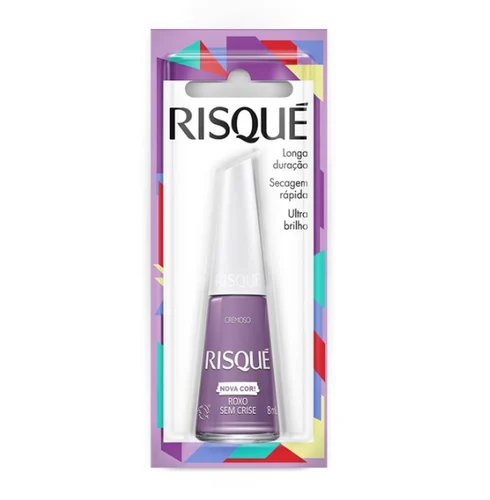 ESMALTE RISQUE ROXO SEM CRISE COM BLISTER DISPLAY 6U