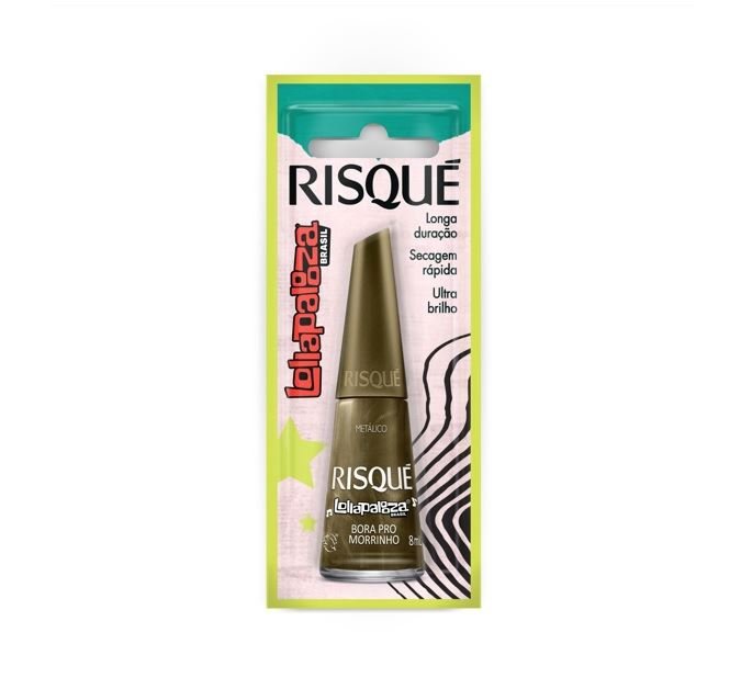 ESMALTE RISQUE LOLLAPALOOZA BORA PRO MORRINHO COM BLISTER DISPLAY 6U