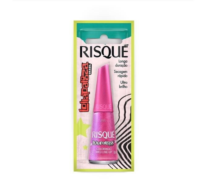 ESMALTE RISQUE LOLLAPALOOZA COLORINDO MEU LINE-UP COM BLISTER DISPLAY 6U