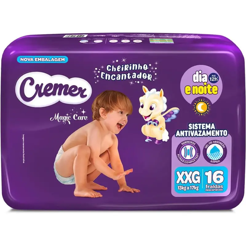 FRALDA BABY CREMER PRATICA XXG 16