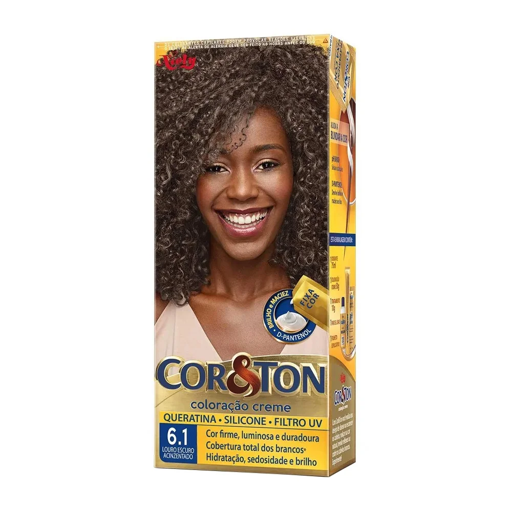 TINTURA COR E TON LOURO ESCURO ACINZENTADO 6.1