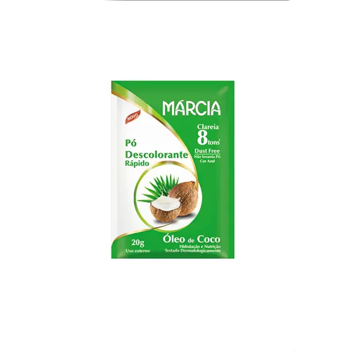 PÓ DESCOLORANTE MARCIA 20G OLEO DE COCO