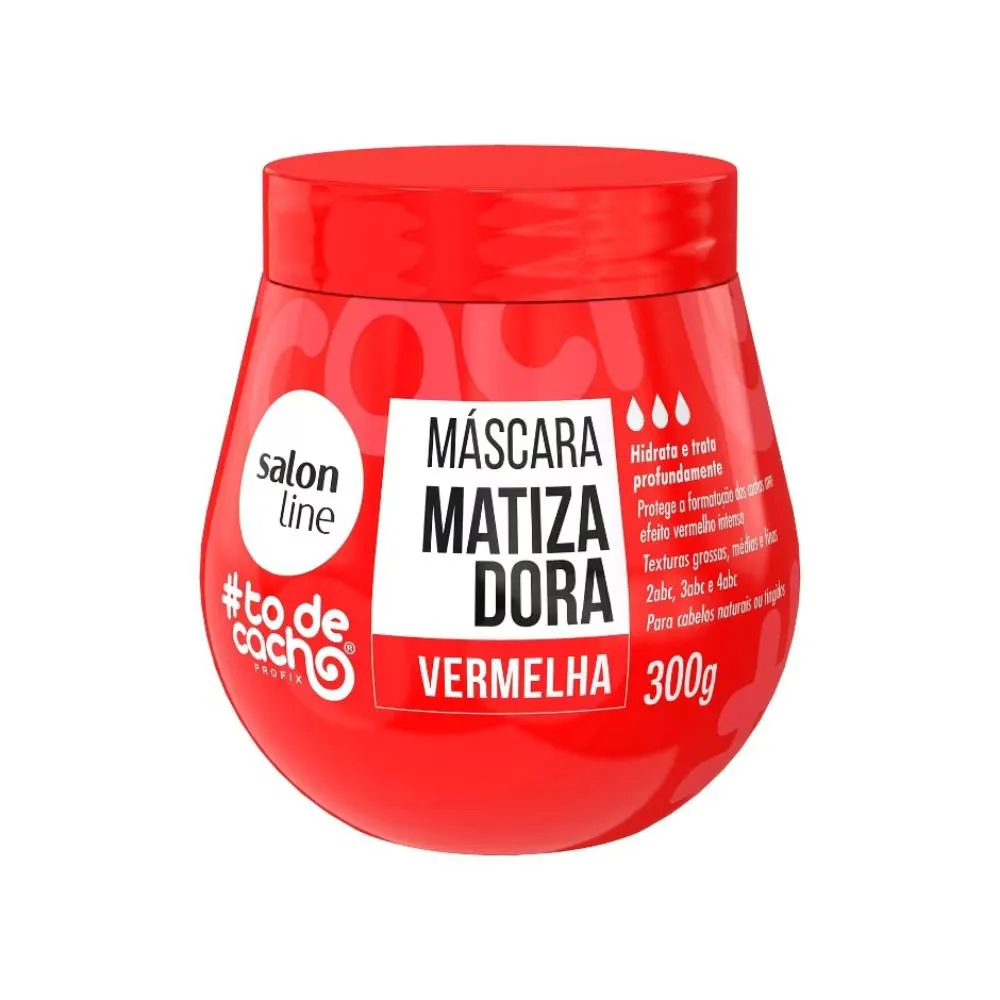 MASCARA CABELO SALONLINE TO DE CACHO MATIZADORA VERMELHA 300G