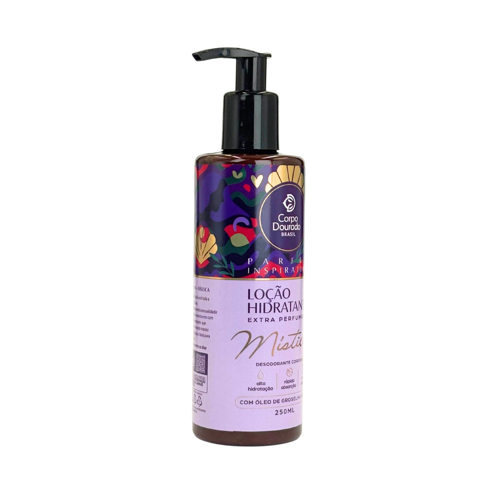 LOCAO HIDRATANTE CORPO DOURADO MISTICA 250ML