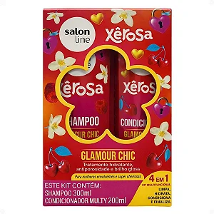 KIT SH 300ML+COND 200ML SALONLINE XEROSA GLAMOUR CHIC