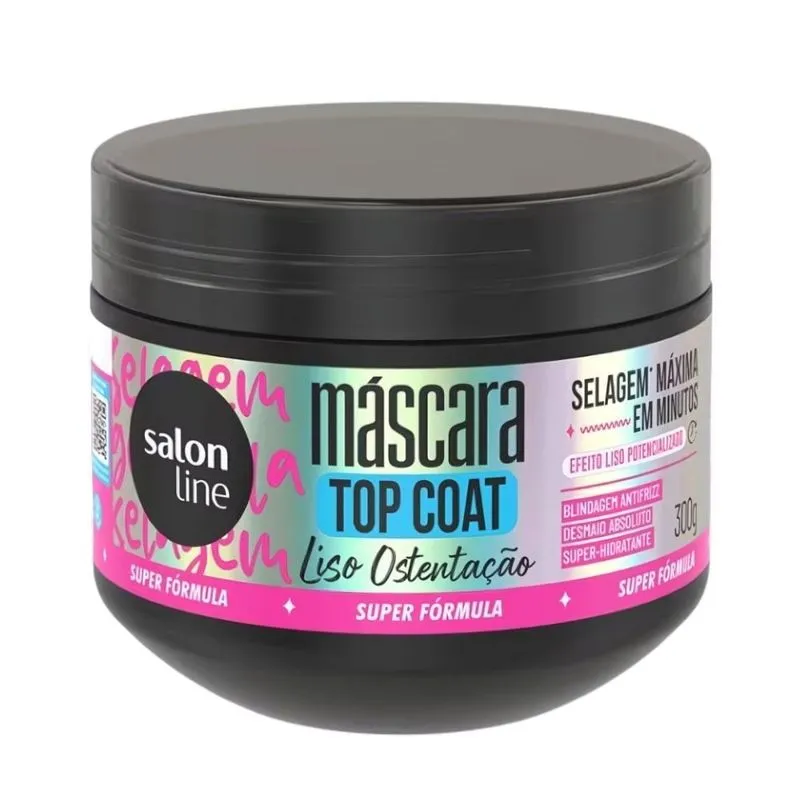 MASCARA CAPILAR TOP COAT SALONLINE LISO OSTENTACAO 240ML