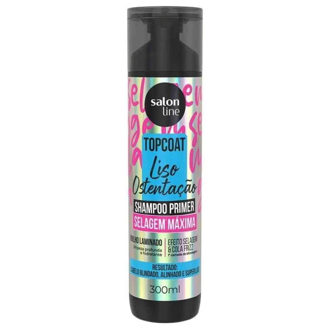 SHAMPOO SALONLINE TOPCOAT LISO OSTENTACAO 300ML
