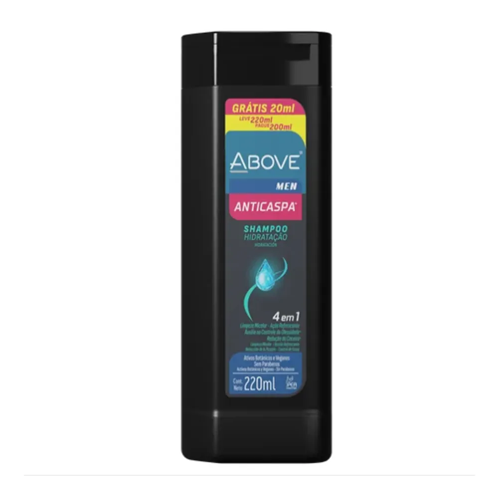 SHAMPOO ANTICASPA MEN 4 EM 1 ABOVE 220ML