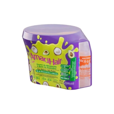 RELAXAMENTO CAPILAR AMACIHAIR OLEO DE COCO E ABACATE 200G
