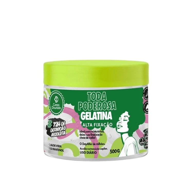 GELATINA CAPILAR CORPO DOURADO TODA PODEROSA 500G