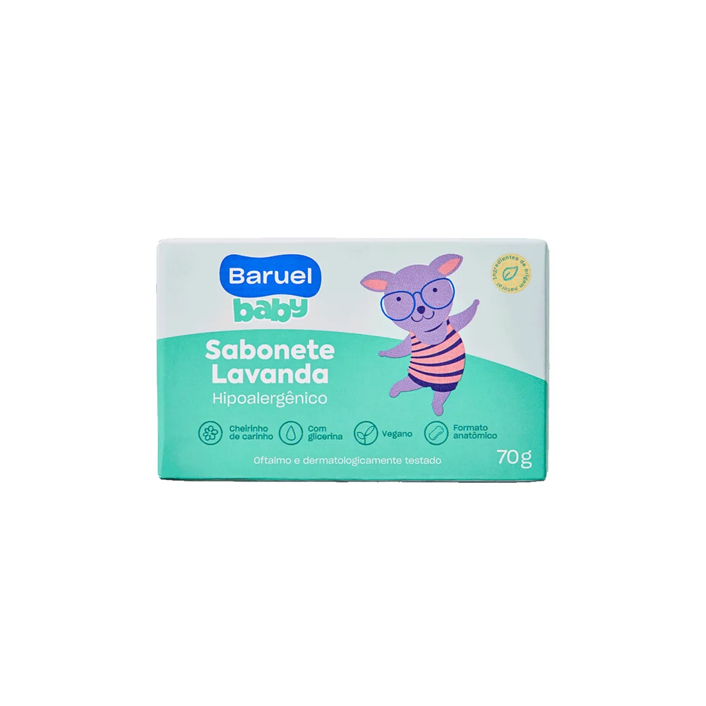 SABONETE INFANTIL BARRA BABY LAVANDA 70G