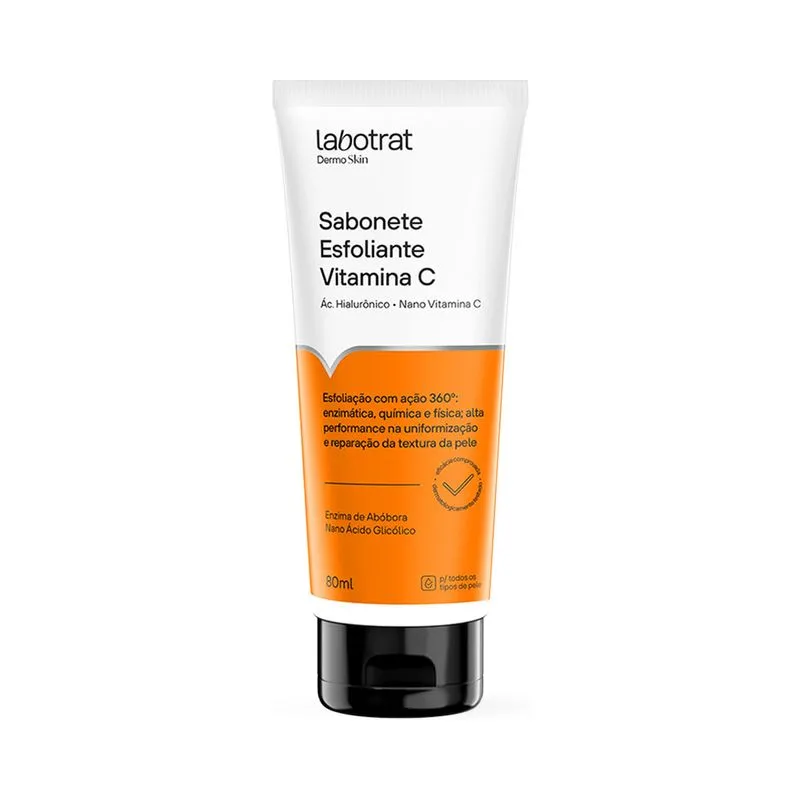 SABONETE LIQUIDO ESFOLIANTE VITAMINA C LABOTRAT 80ML