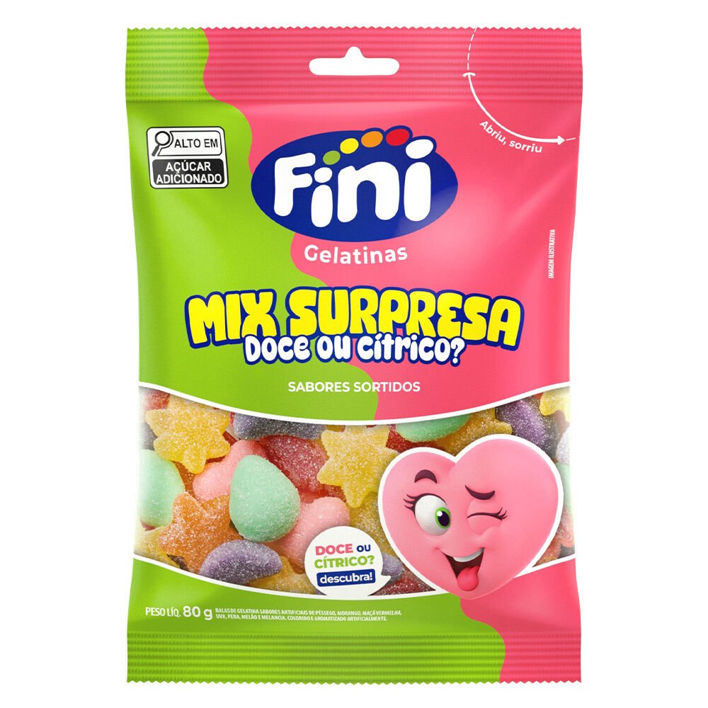 GELATINAS FINI MIX SURPRESA 80G