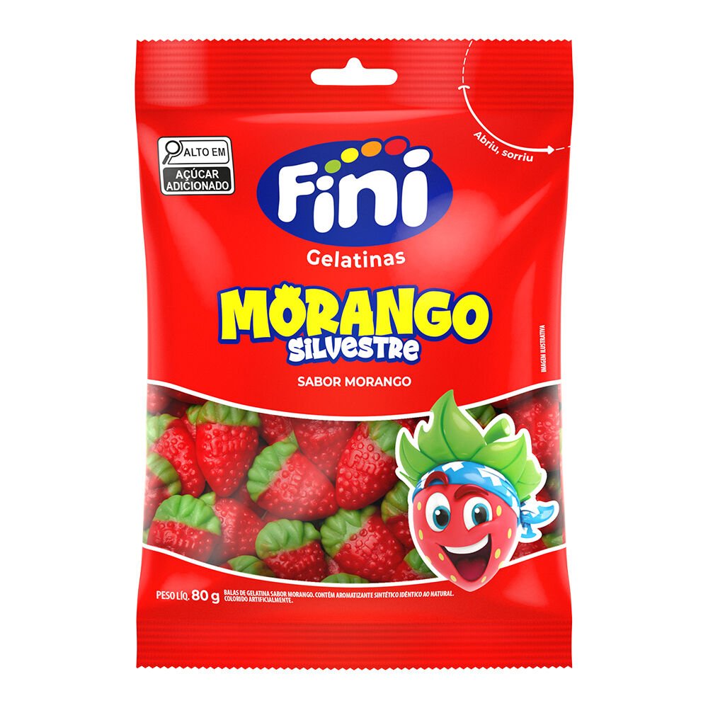 GELATINAS FINI MORANGO SILVESTRE 80G